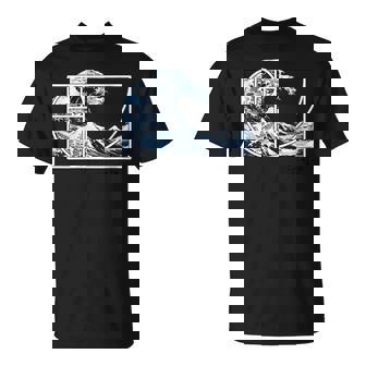 La Gran Ola De Fibonacci Frente A Kanagawa Cuello Camiseta unisex - Regaloses