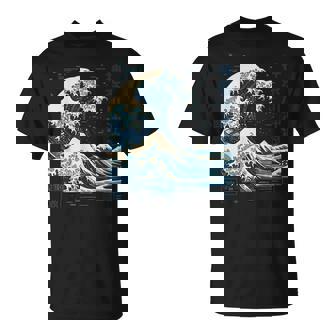 La Gran Ola De Kanagawa Arte Japonés Mar Océano Ola Camiseta unisex - Regaloses