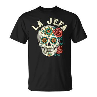 La Jefa Calavera De Azúcar La Jefa Calavera Cultura Mexicana Camiseta unisex - Regaloses