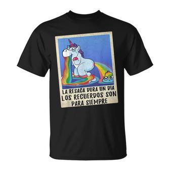 La Resaca Dura Un Día Resaca De Alcohol Bebedor De Alcohol Camiseta unisex - Regaloses