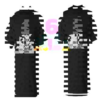 Laboratorio De Ciencias De Feliz Cumpleaños 6 Para Niñas Y Niños De 6 Años Camiseta unisex - Regaloses