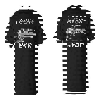 Las Vegas City Skyline Music Nevada Souvenir Las Vegas T-Shirt | Mazezy