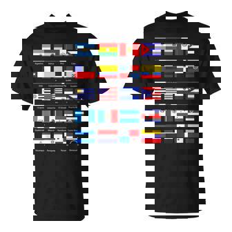 All Latin American Flags Countries Hispanic Heritage Month T-Shirt | Mazezy