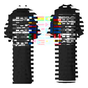 Latin American Flags Hispanic Heritage Month T-Shirt | Mazezy