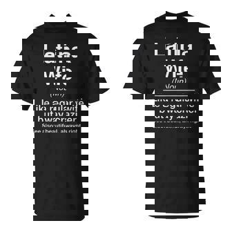 Latina Wife Definition For Latina Women T-Shirt | Mazezy