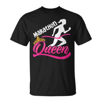 Läuferin Marathon Queen Laufen Lustiges Marathon T-Shirt - Geschenkecke