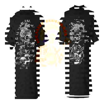 Legalize Bluegrass Skeleton Banjo Man Fun Festival T-Shirt | Mazezy