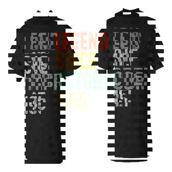 Legend October 1955 70Th Birthday 70 Year Old T-Shirt - Monsterry