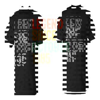 Legend October 1985 40Th Birthday 40 Year Old T-Shirt - Monsterry