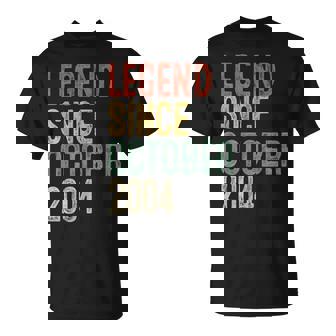 Legend October 2004 21St Birthday 21 Year Old T-Shirt | Seseable CA