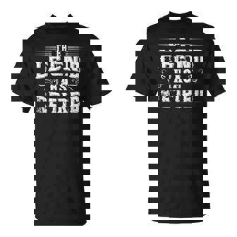 The Legend Has Retired 2025 Retirement For Men T-Shirt - Thegiftio