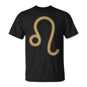 Leo Astrological Symbol The Lion Zodiac Sign T-Shirt - Thegiftio UK