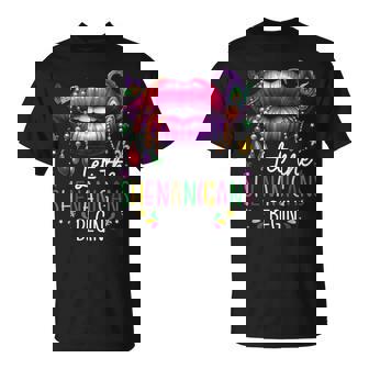 Let The Shenanigans Begin Mardi Gras Lips New Orleans T-Shirt - Thegiftio