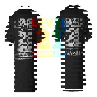 Level 21 Complete 21 Aniversario De Boda 21 Años Camiseta unisex - Regaloses