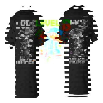 Level 8 Unlocked Funy Birthday Boy Pixel Gamer 8Th Birthday T-Shirt | Seseable UK