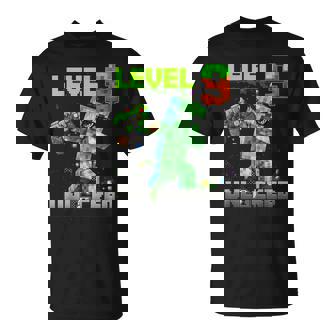 Level 9 Unlocked Funy Birthday Boy Pixel Gamer 9Th Birthday T-Shirt | Seseable UK