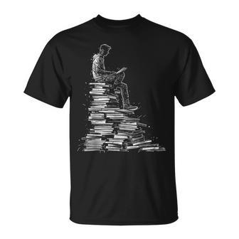 Libro Niño Dibujo Arte Hombres Diseño Gráfico Libro Camiseta unisex - Regaloses