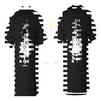 Licorne Doigt D'honneur Drôle Magique Offensif Animal Grossier T-Shirt - Cadeauxyz