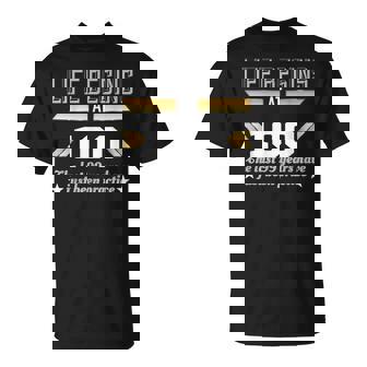 Life Begins At 100 Divertida De Cumpleaños Número 100 Camiseta unisex - Regaloses