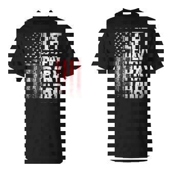 Lift Heavy Pray Hard Gym Christian Lifting Women T-Shirt - Monsterry