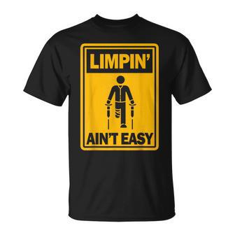Limpin' Ain't Easy Ampu Prosthetic Leg Arm Small Black T-Shirt - Thegiftio UK