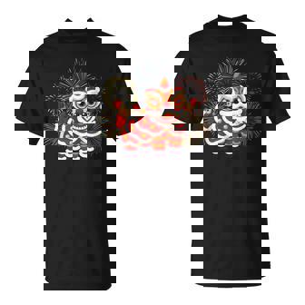 Lion Dance Chinese New Year Lunar New Year T-Shirt - Monsterry