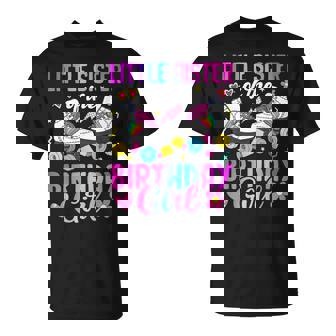 Little Sister Of The Birthday Girl Rolling Skate Bday Family T-Shirt - Thegiftio