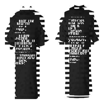 I Might Look Like I'm Listening Horse T-Shirt | Mazezy