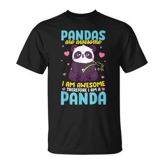Los Divertidos Pandas Pandaon Impresionantes Por Lo Tanto Yooy Un Panda Camiseta unisex - Regaloses