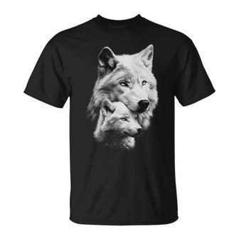 Loup Et Louveteau Hommes Amoureux Des Loups S Loup Manche Longue T-Shirt - Cadeauxyz