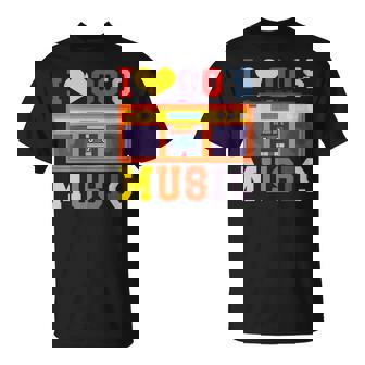 I Love 00's Music Early 2000s Hip Hop Theme Party Fashion T-Shirt | Mazezy