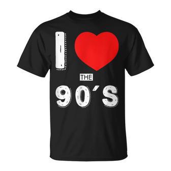 I Love The 90'S Fiesta De Los Años 90 De Estilo Retro Camiseta unisex - Regaloses
