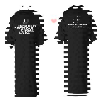 I Love Contemporary Classical Heart Contemporary Classical T-Shirt | Mazezy