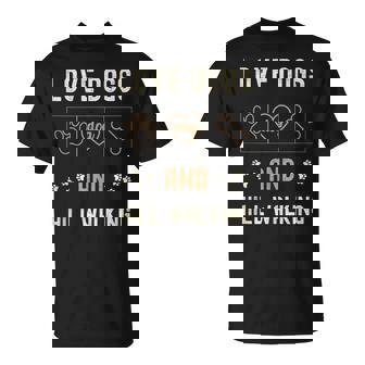 Love Dogs Hill Walking Men Women Dog Mom Dad Owners Walker Tank Top T-Shirt | Mazezy