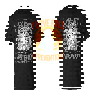 I Love Fall Prevention Physical Therapy Halloween Ghost T-Shirt - Monsterry