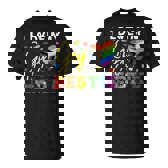 I Love My Gay Bestie Lgbt Pride Best Friend T-Shirt - Thegiftio
