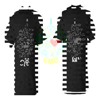 I Love Gmo ラウンドラインデザイン Tシャツ - Kawaiitshirt