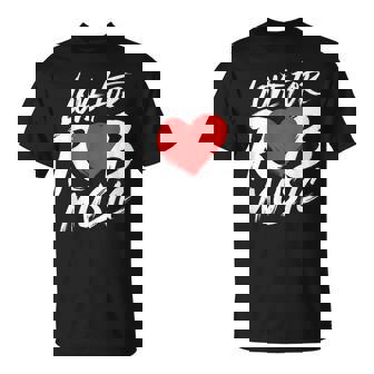 I Love Heart R&B Music I Love R&B Retro Music Fan T-Shirt | Mazezy