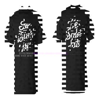 Love Shouldn't Hurt Domestic Violence Awareness Dv Support T-Shirt - Thegiftio