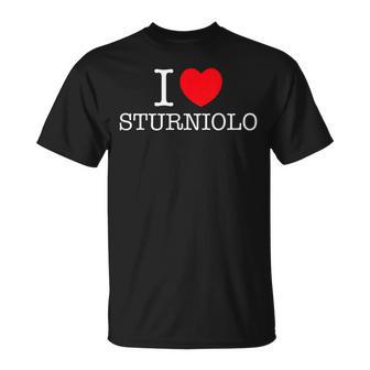 I Love Sturniolo Heart Personalized Name Sturniolo T-Shirt - Monsterry