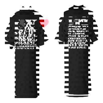 I Love My Sweet Hot Beautiful Girlfriend So Please Stay Away T-Shirt - Thegiftio