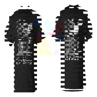 Love Our Veterans Day Proud Military American Flag Thank You T-Shirt - Thegiftio