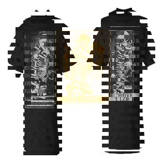 The Lovers Vintage Tarot Card Gothic Halloween T-Shirt | Mazezy