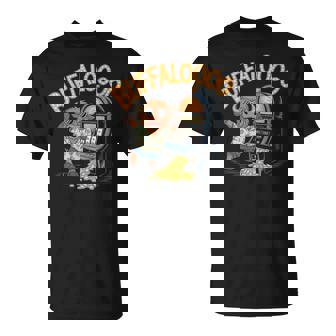 Lucky Buffalo Casino Slot Machine Gambling Gambler T-Shirt - Monsterry