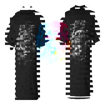 Lunettes Deoleil Lion Ecouteurs Fête Musique Fans De Lions T-Shirt - Cadeauxyz