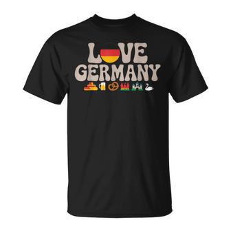 Lustige Deutschland Flagge Liebe Deutsche Flagge I Love Germany Memes T-Shirt - Geschenkecke