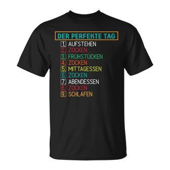 Lustige Gamer Kleidung Zocker Geschenk T-Shirt - Geschenkecke