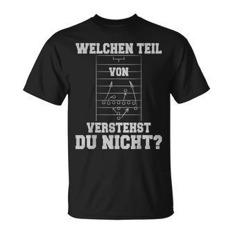 Lustiger American Football Trainer Taktik T-Shirt - Geschenkecke