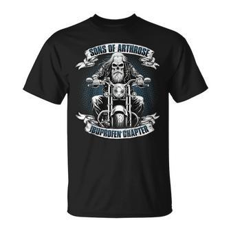 Lustiger Bikerpruch Für Den Alten Mann -Ons Of Arthrose Ibuprofen Chapter Biker Motorradfahrer Für Ältere Motorradfahrer Biker Herren -Chwarz T-Shirt - Geschenkecke