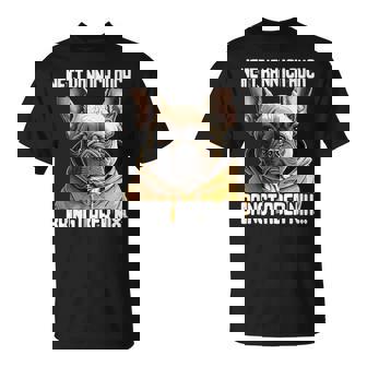 Lustigerpruch I Tiere &Paß I Damen & Herren Französische Bulldoggepruch Geschenk I Nett Kann Ich Auch Chwarz -Erwachsene Klein Eu T-Shirt - Seseable